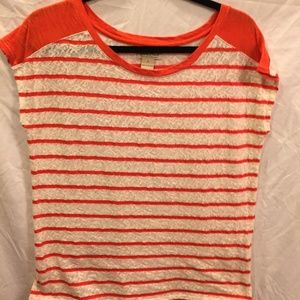 EUC Lucky Brand "Live in Love" Tee, Size Small